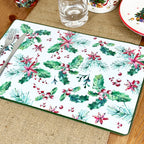 Set Of Christmas Holly Placemats