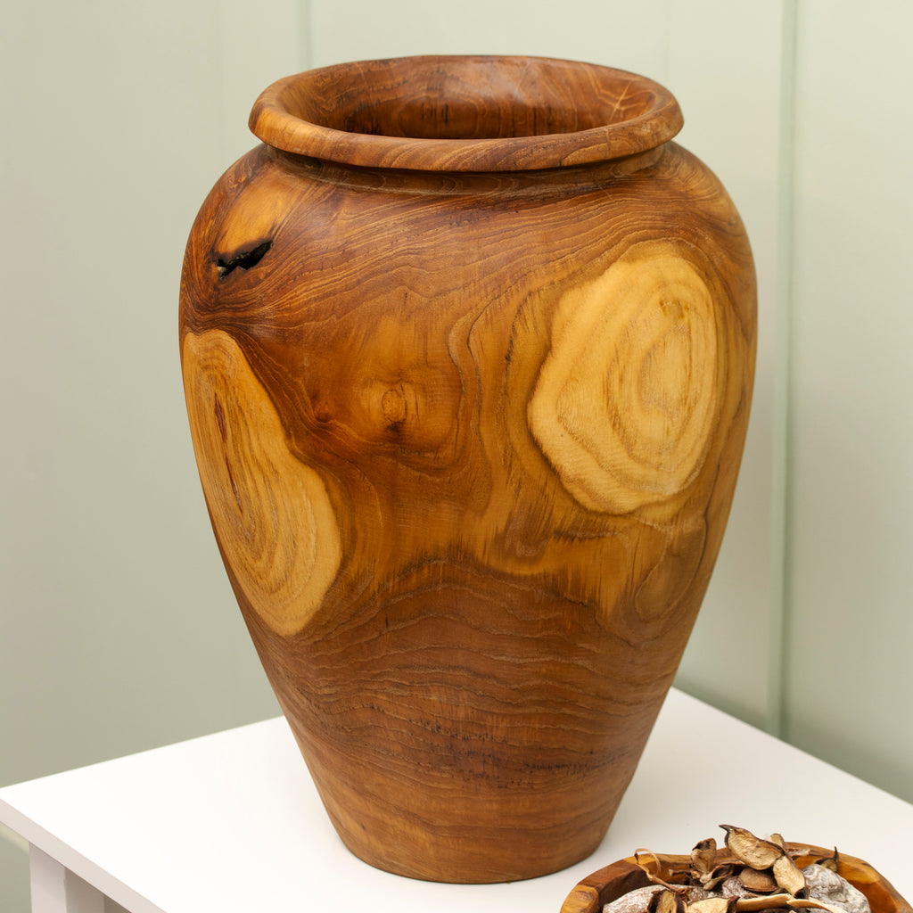 Extra Large Teak Root Urn Vase