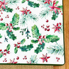 Set Of Christmas Holly Placemats