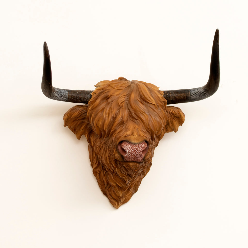 Highland Cow Head Wall Decor