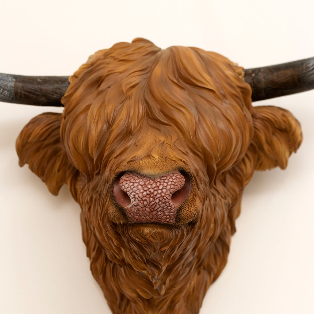 Highland Cow Head Wall Decor