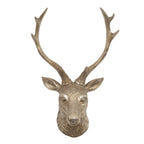 Silver Stag Head Wall Decor