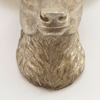 Silver Stag Head Wall Decor