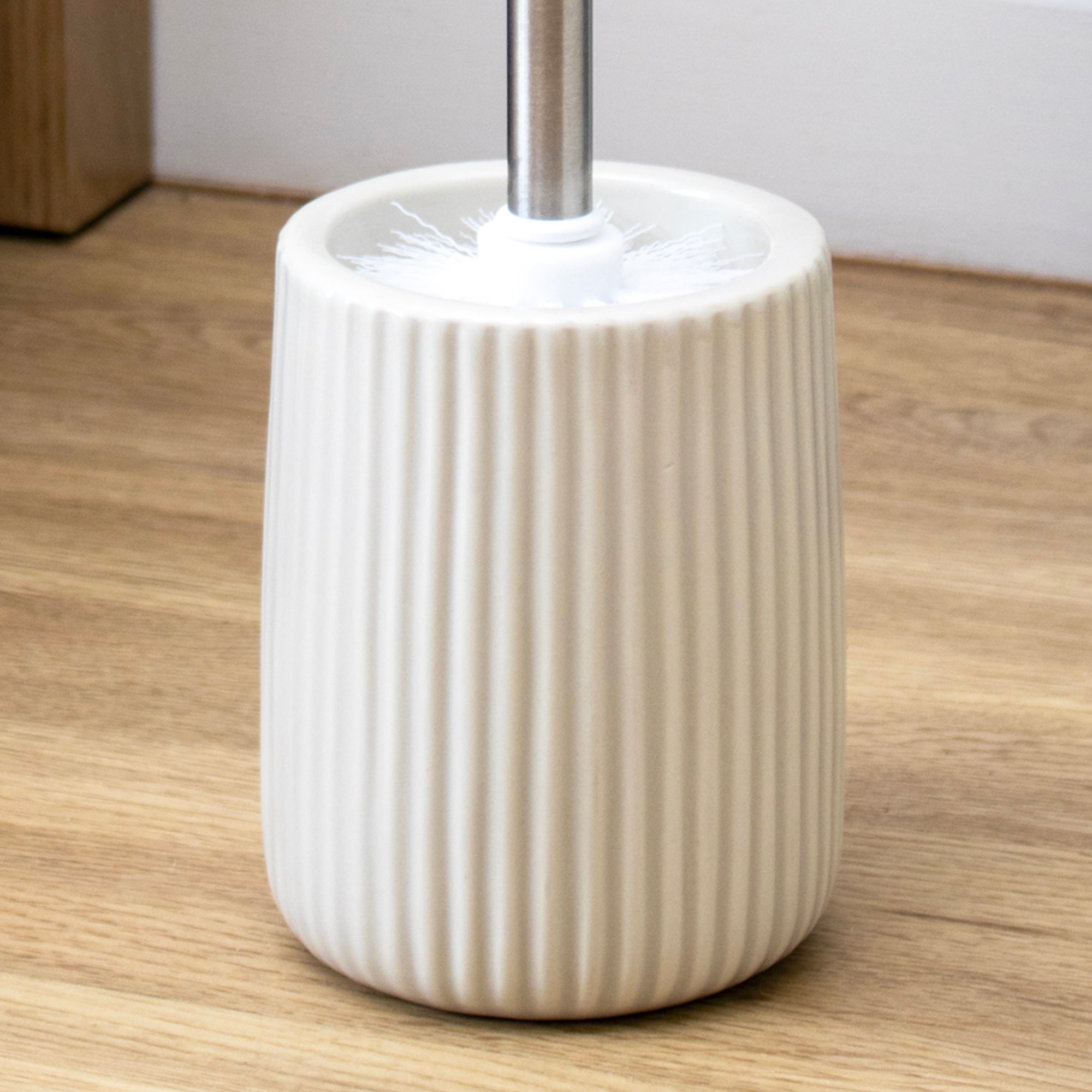 Stoneware Ribbed Toilet Brush