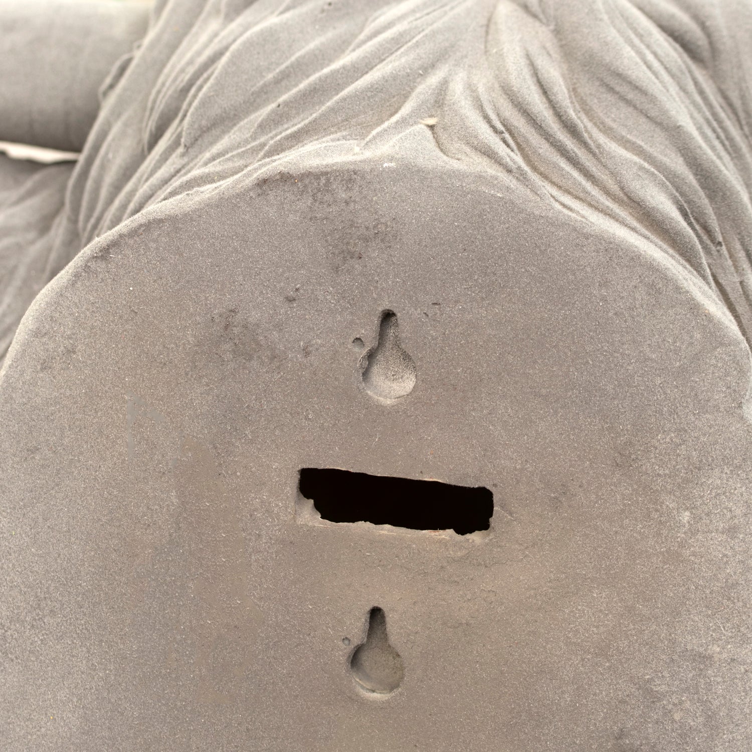 Grey Velvet Highland Cow Head Wall Decor