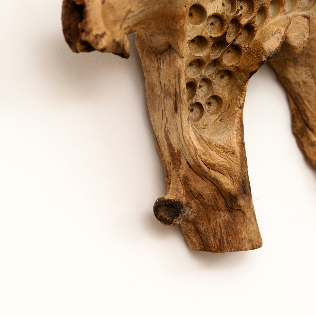 Teak Root Wall Hanging Beehive Sculpture