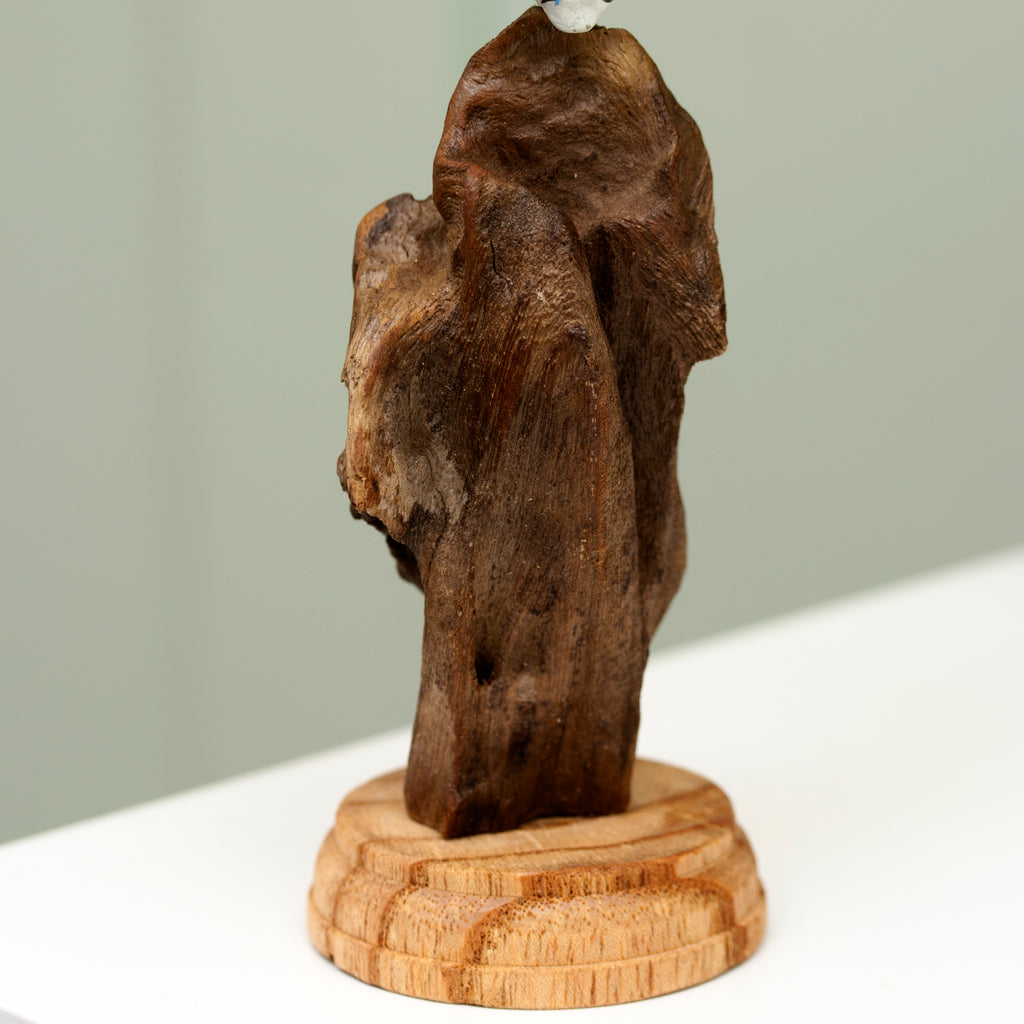 Emperor Dragonfly On Teak Root Base Ornament