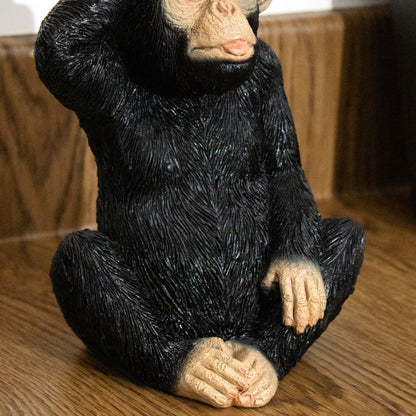 Black Loser Monkey Ornament