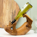 Rustic Drunken Dog Wine Bottle Holder