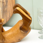 Rustic Drunken Dog Wine Bottle Holder