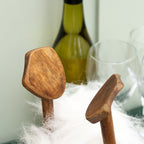 White Fluffy Drunken Duck Wine Bottle Holder