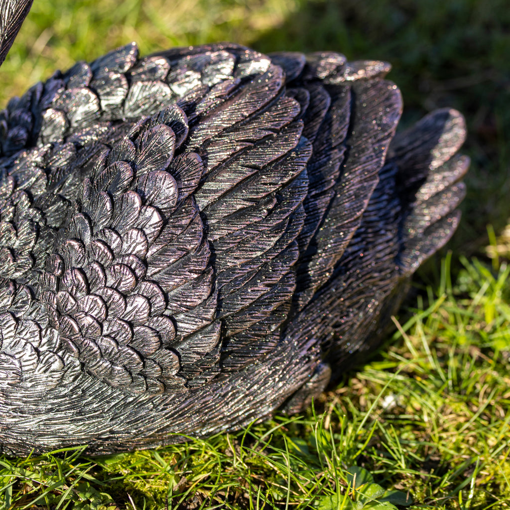 Bronze Gracious Swan Garden Ornament
