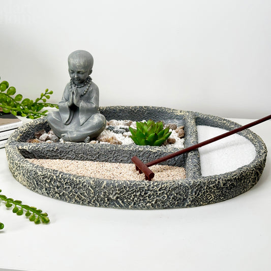 Ovaler Zen-Buddha-Gartenbausatz