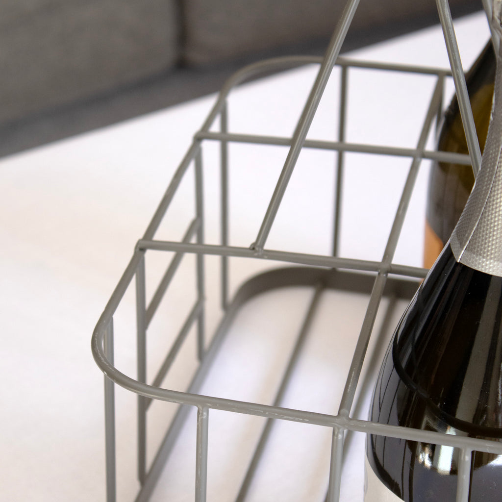 Industrial Wire Metal Six Bottle Carrier