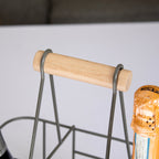 Industrial Wire Metal Six Bottle Carrier