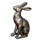 Aged Gold Garden Alert Hare Ornament