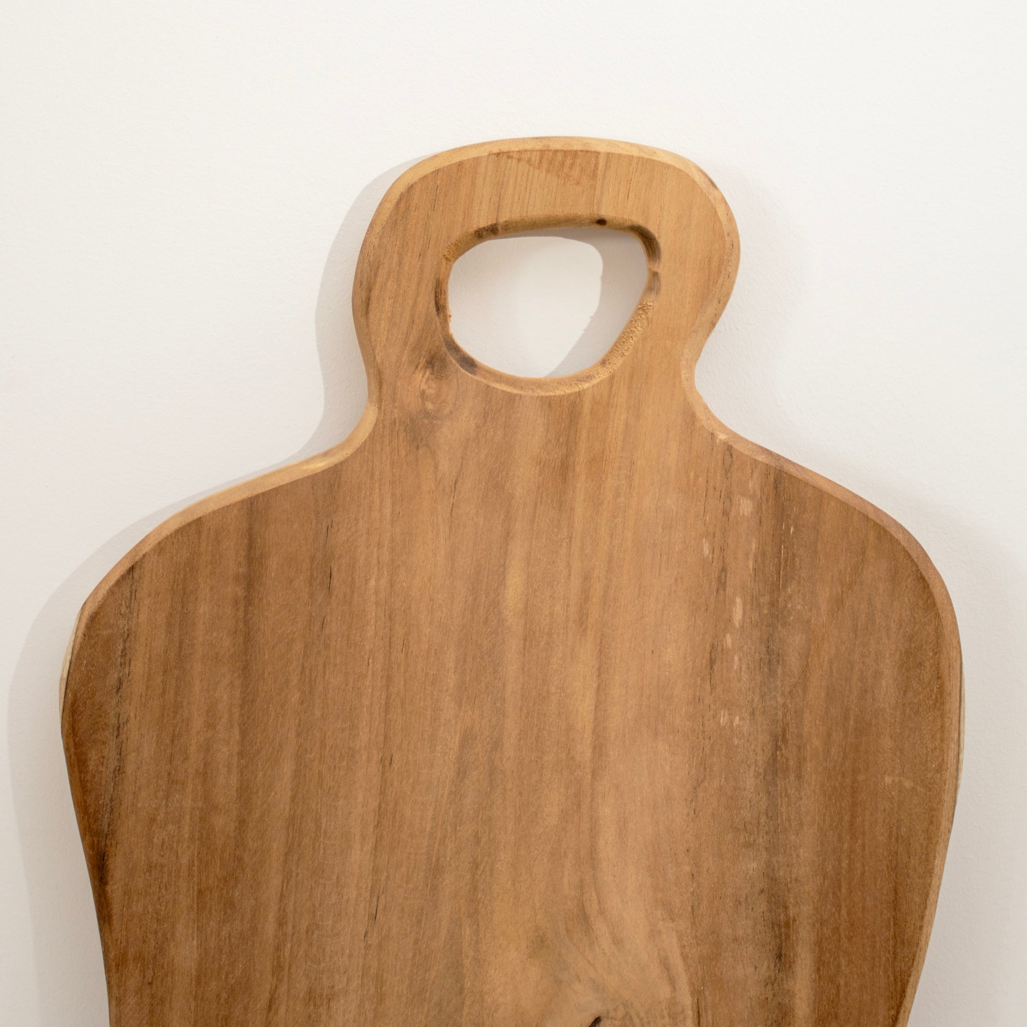 Schneidebrett aus Teakholz mit Griff, 60 cm x 30 cm
