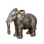 Aged Gold Elephant Garden Sculpture