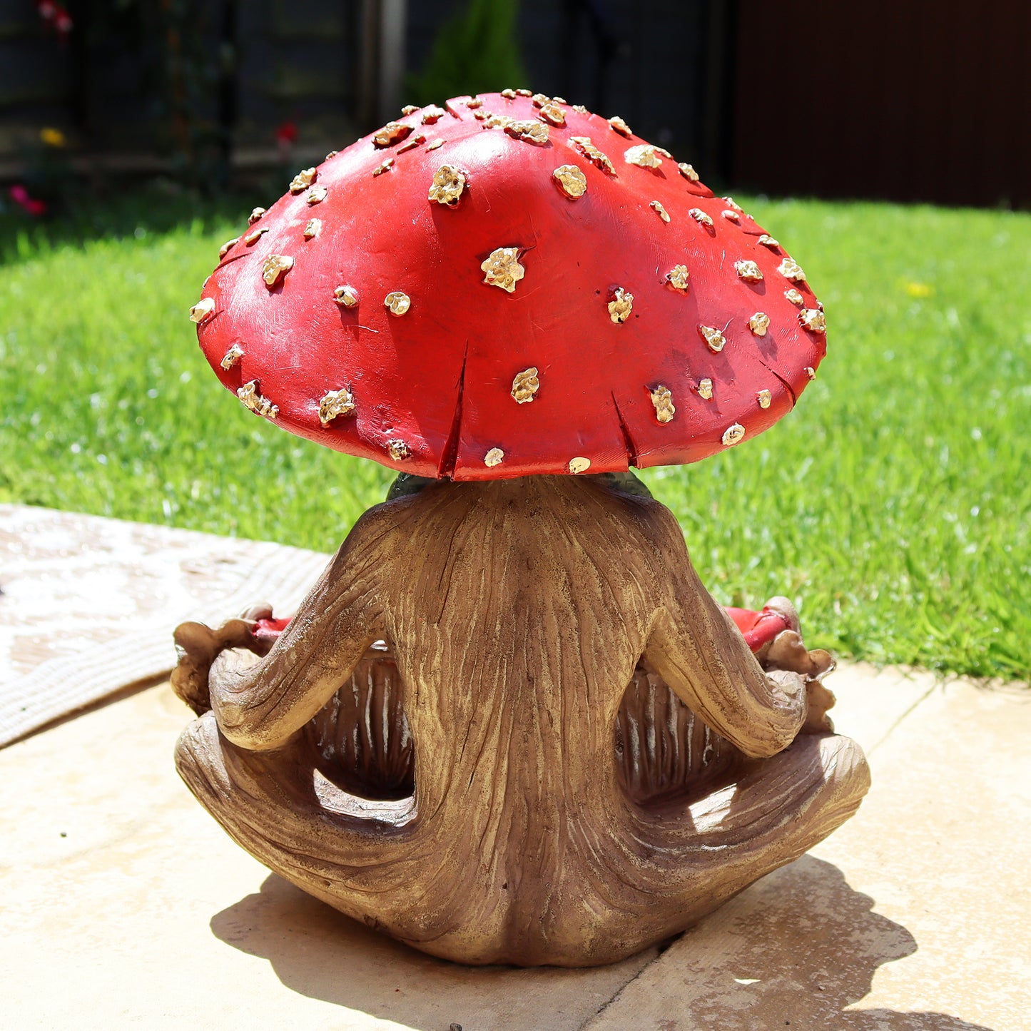 Mushroom Man Bird Feeder