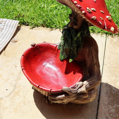 Mushroom Man Bird Feeder