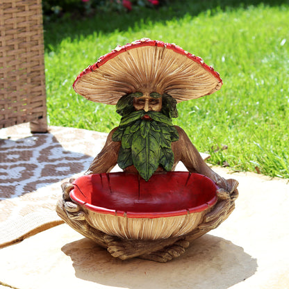 Mushroom Man Bird Feeder