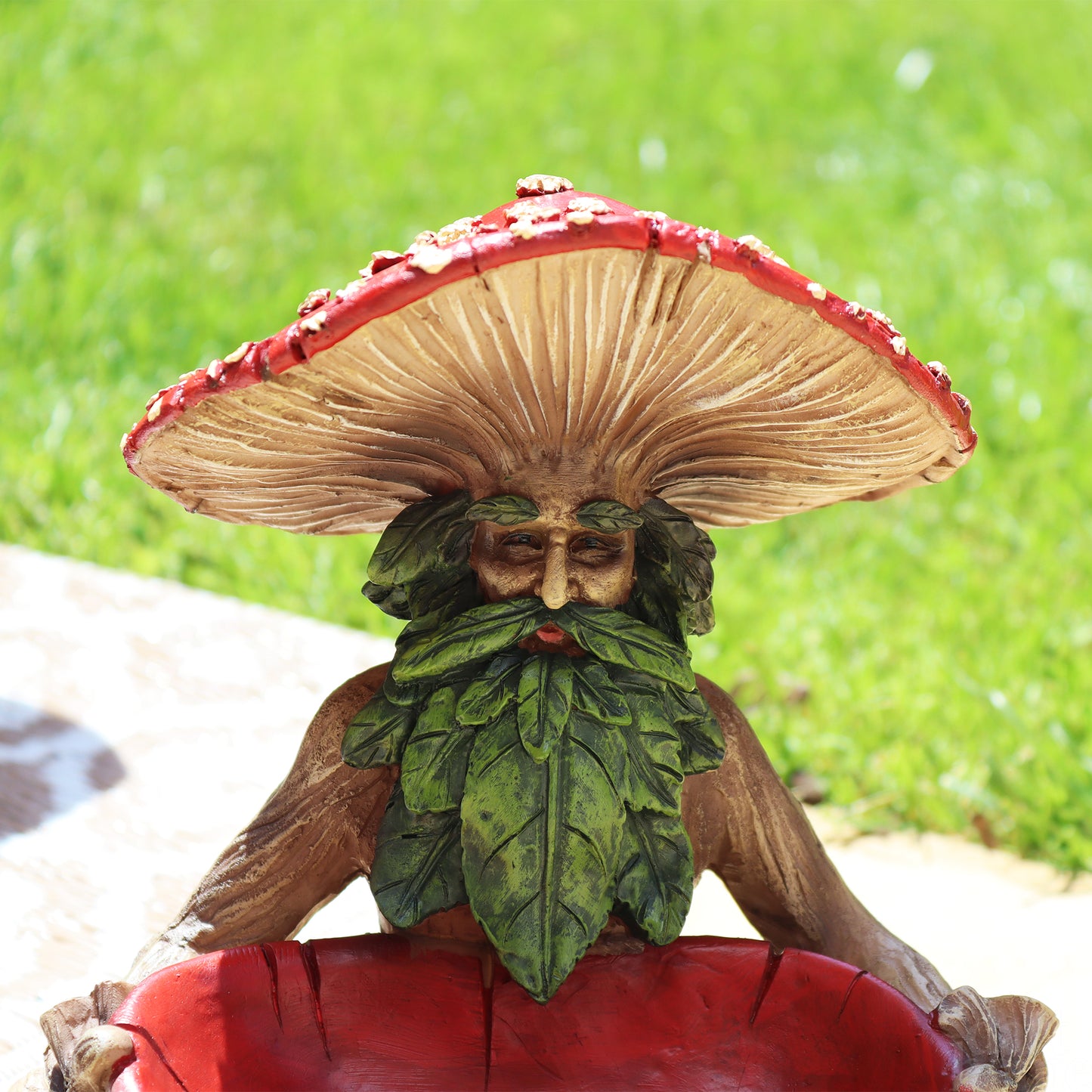 Mushroom Man Bird Feeder