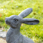 Antique Grey Garden Alert Hare Ornament