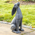 Antique Grey Garden Moongazing Hare Ornament