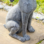 Antique Grey Garden Moongazing Hare Ornament