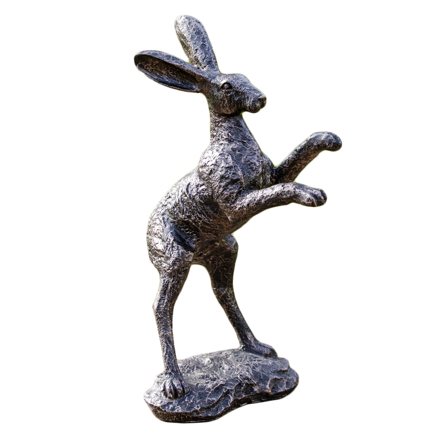 Bronze Boxing Hare Garden Ornament A