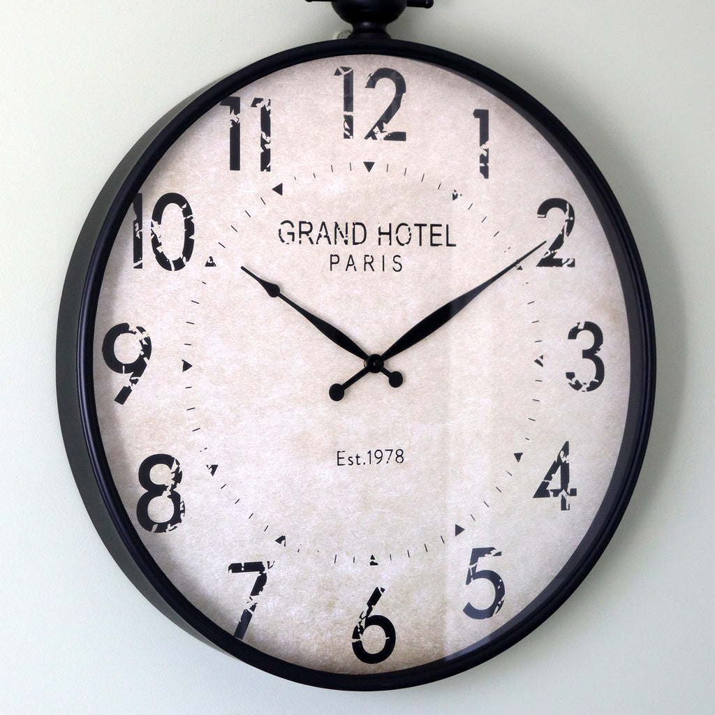 Grand Hotel Paris Pocket Watch Wall Clock