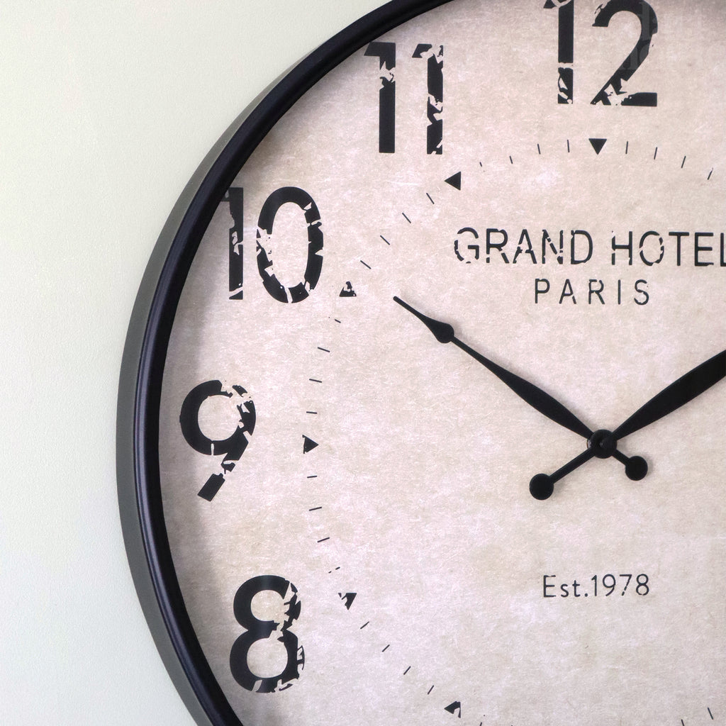 Grand Hotel Paris Pocket Watch Wall Clock