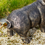 Large Aged Gold Pig Garden Ornament