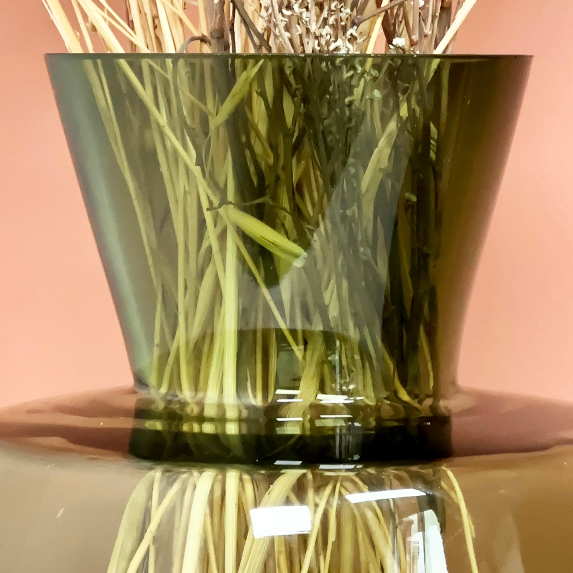 Dark Green Kaisa Glass Vase