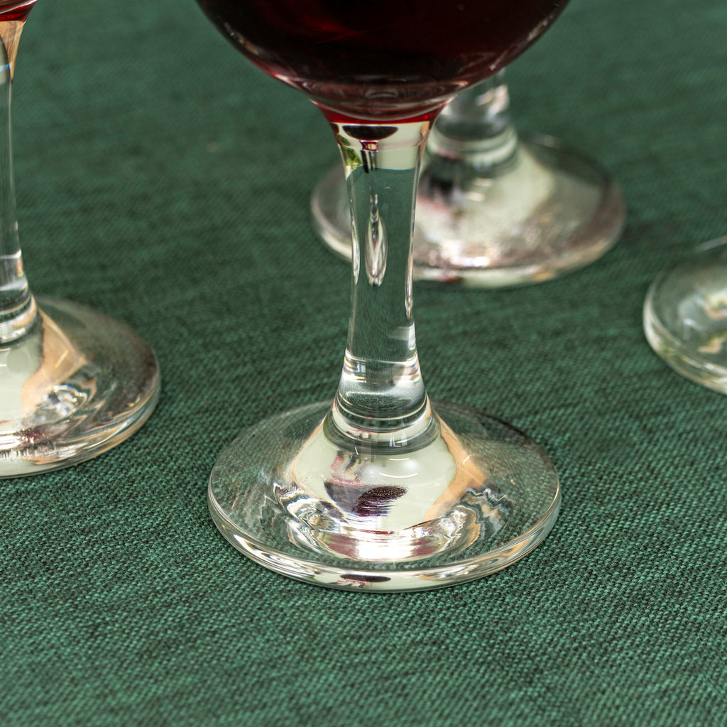 Set Of 4 Tulip Stemmed Wine Glasses