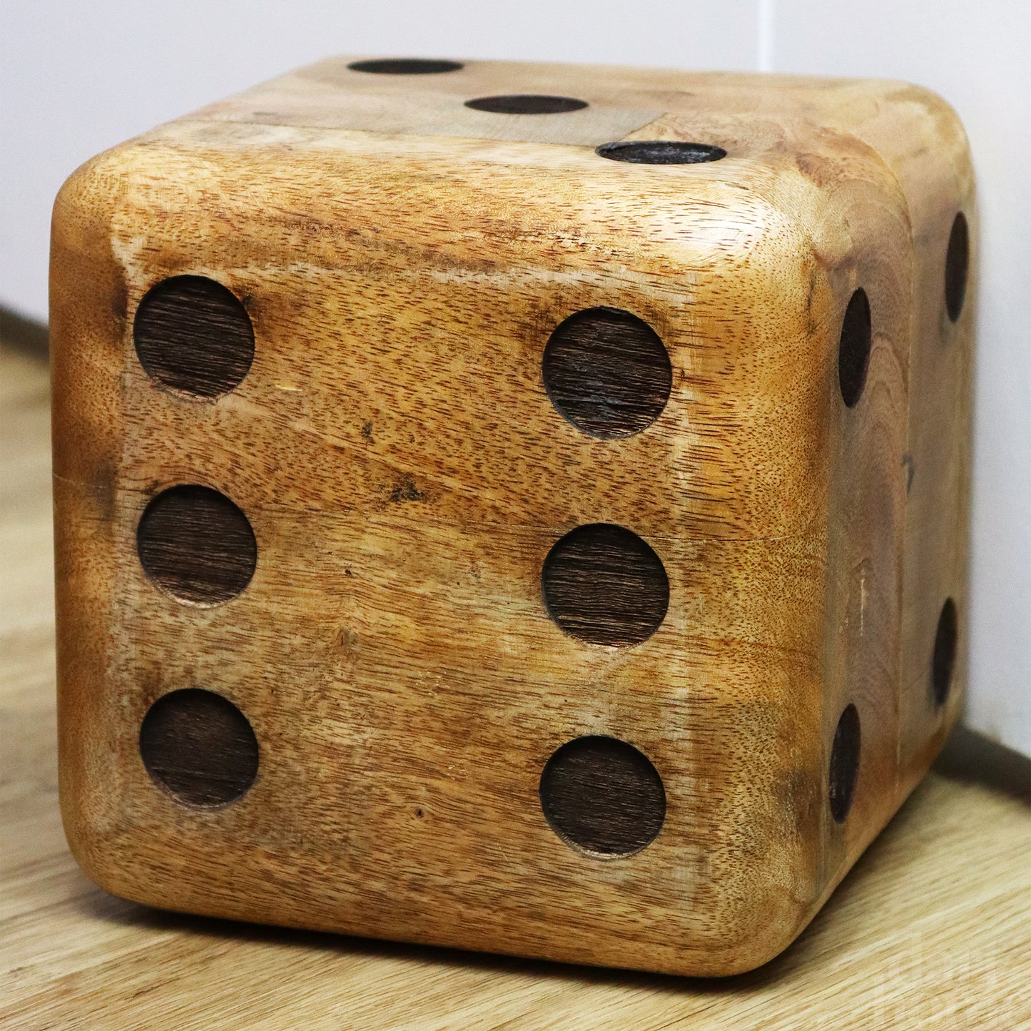 Mango Wood Dice Doorstop