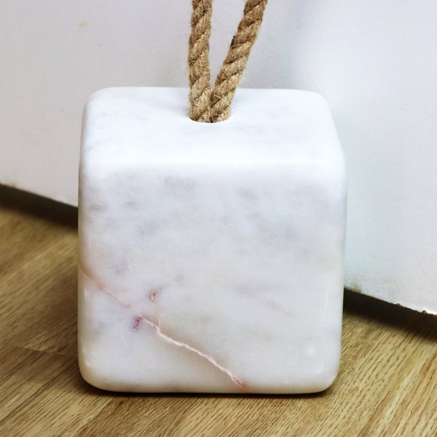 White Marble Block Doorstop