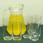 Glass Jug & 6 Tumblers Set
