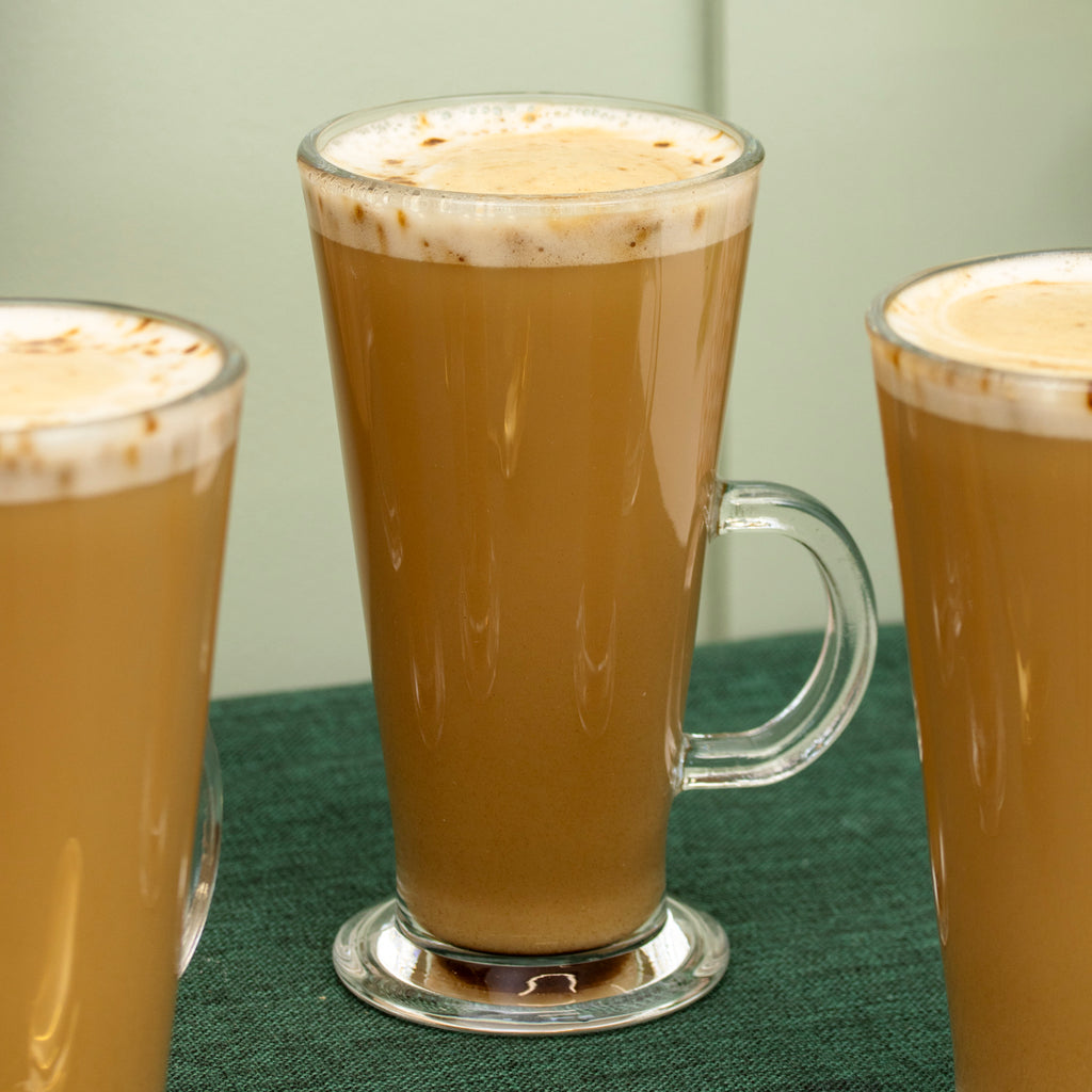 Set Of 4 Tall Latte Glasses