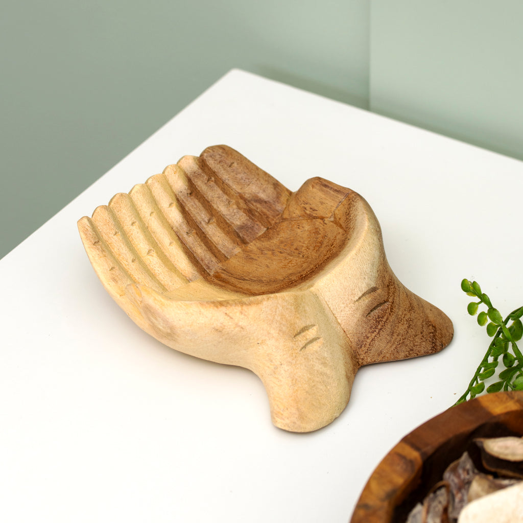 Hand Of Hope Schale aus Teakwurzelholz, 30 cm