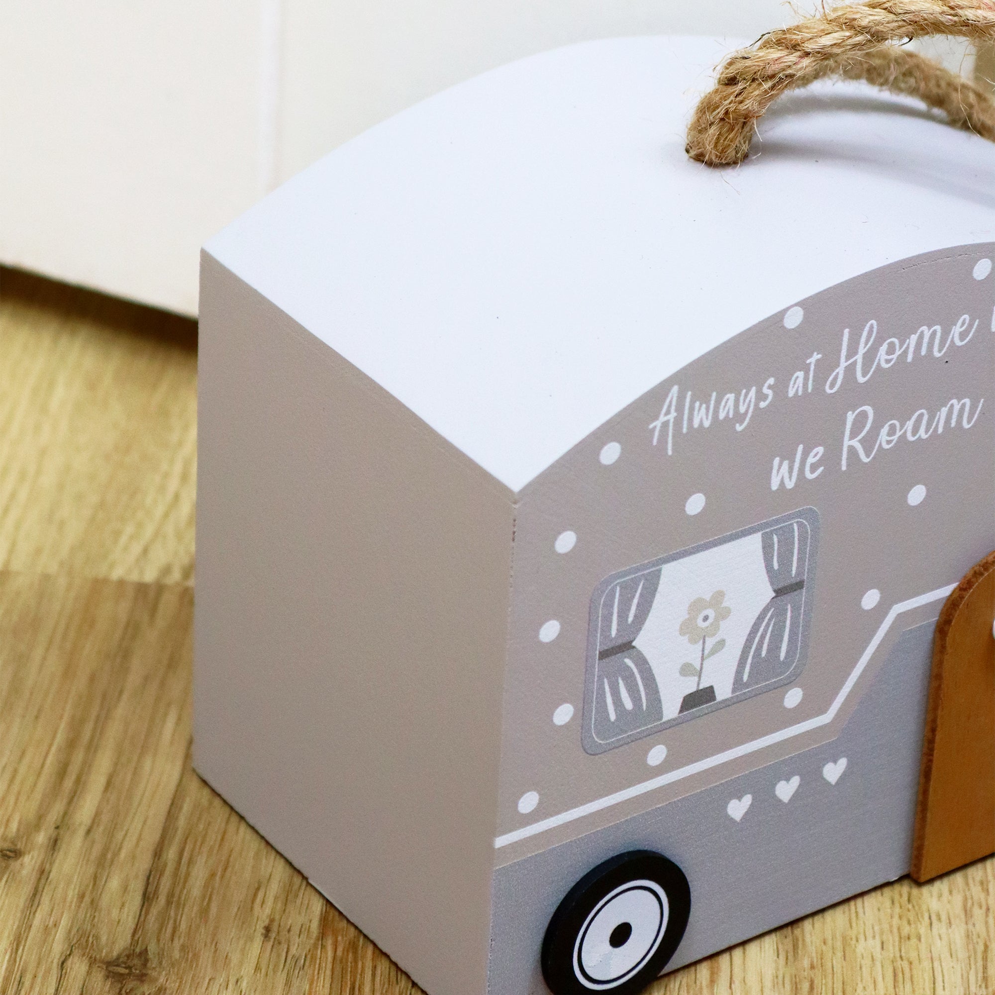 Dark Grey Caravan Doorstop