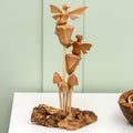 Teak Root Flower Fairies Sculpture