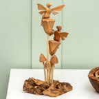 Teak Root Flower Fairies Sculpture