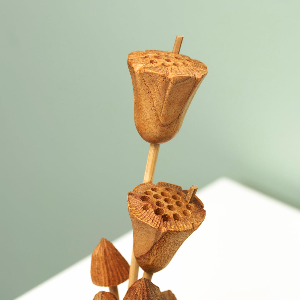 Teak Root Flower Fairies Sculpture