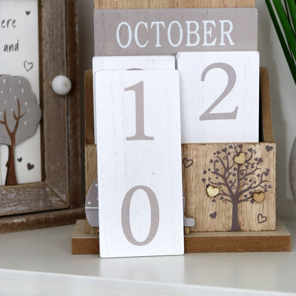 Wooden Country Caravan Perpetual Calendar