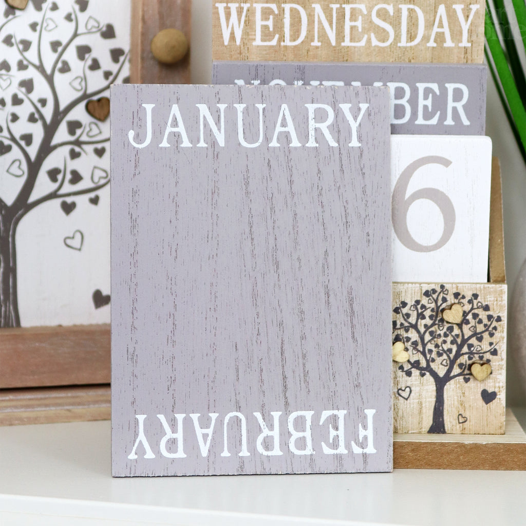 Wooden Country House Perpetual Calendar