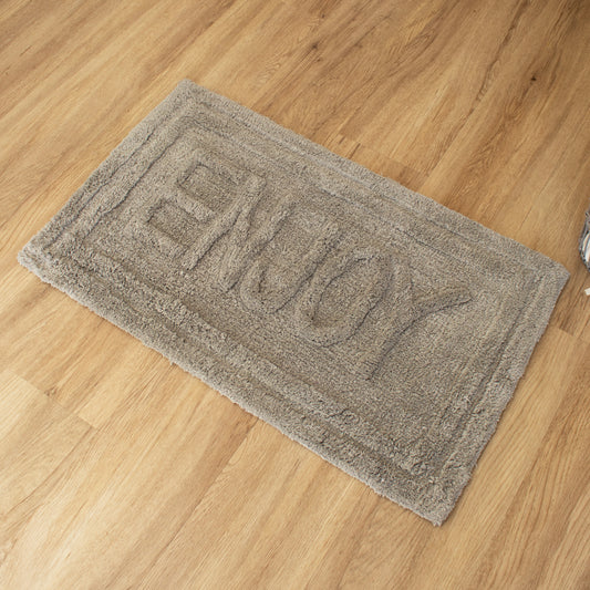 Tufted Enjoy Cotton Bath Mat