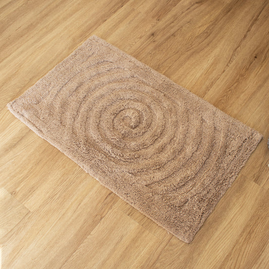 Tufted Spiral Cotton Bath Mat