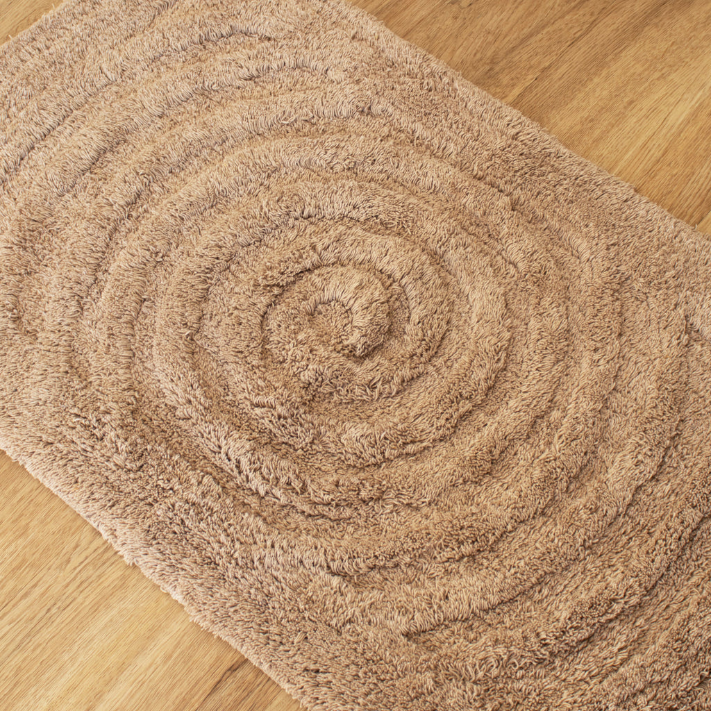 Tufted Spiral Cotton Bath Mat