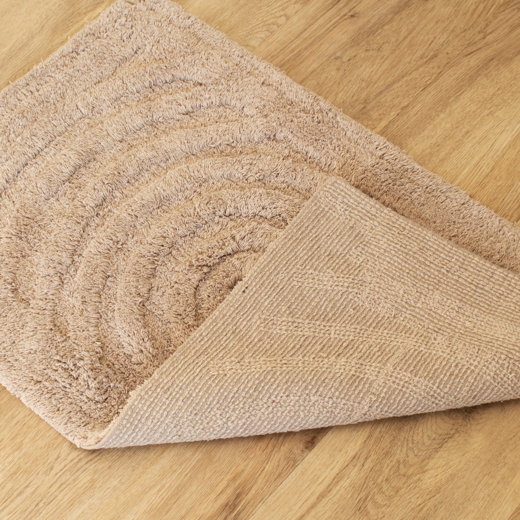 Tufted Spiral Cotton Bath Mat
